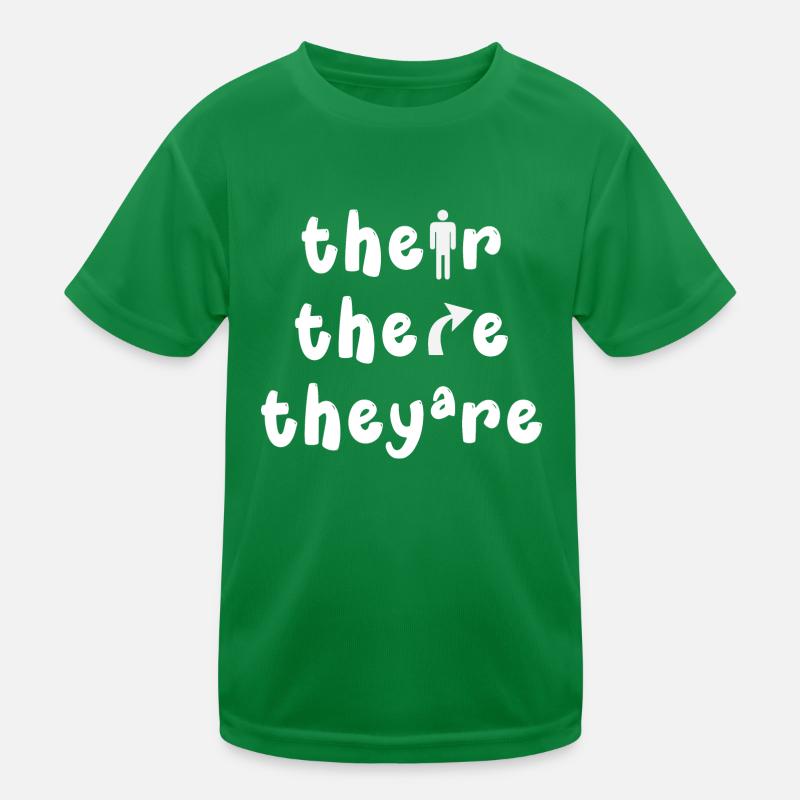 Sie sind da Englische Grammatik Kinder Funktions-T-Shirt