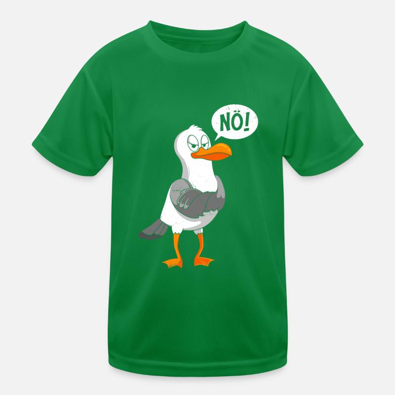 Möwen Nö! sture Möwe Seevogel Seagull Kinder Funktions-T-Shirt