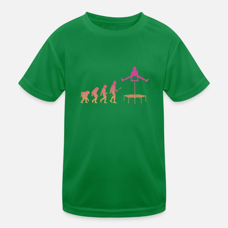 Evolution Trampolin Trampolinturner Kinder Funktions-T-Shirt