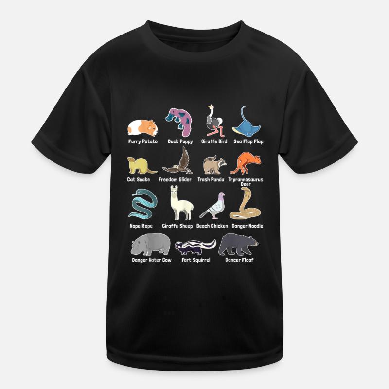 Tiere der Welt - Seltene exotische Tiere Lustig Kinder Funktions-T-Shirt