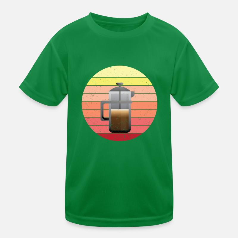 French coffee press Kids Functional T-Shirt