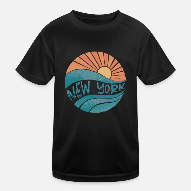 New York Kinder Funktions-T-Shirt