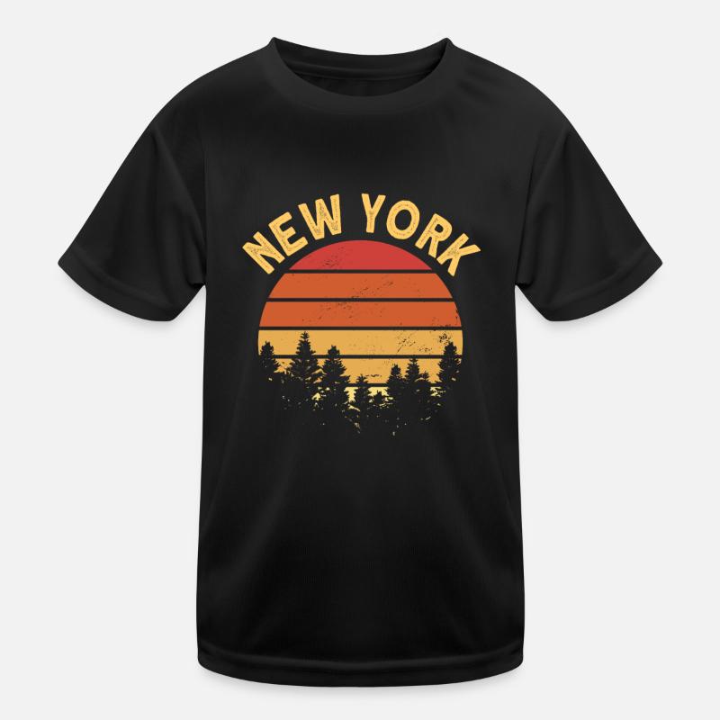 New York Kinder Funktions-T-Shirt