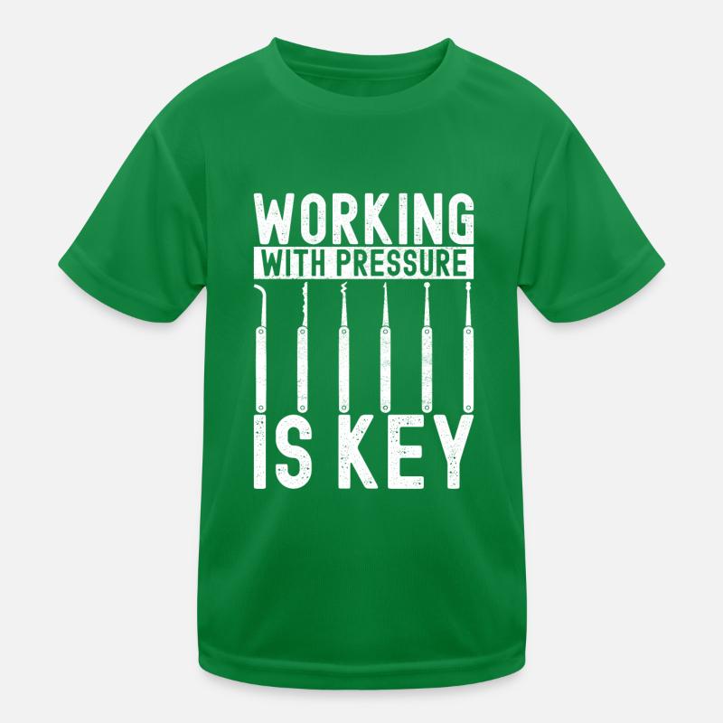 Schlüsseldienst Locksmith Dietrich Kids Functional T-Shirt