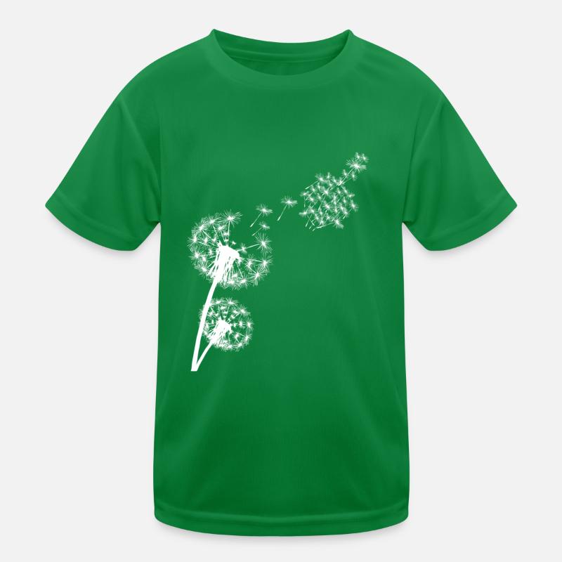 Mittelfinger Pusteblume Beleidigung Kinder Funktions-T-Shirt