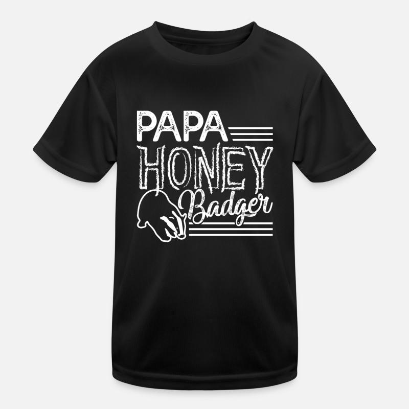 Honey Badger Papa Honey Badger Kids Functional T-Shirt