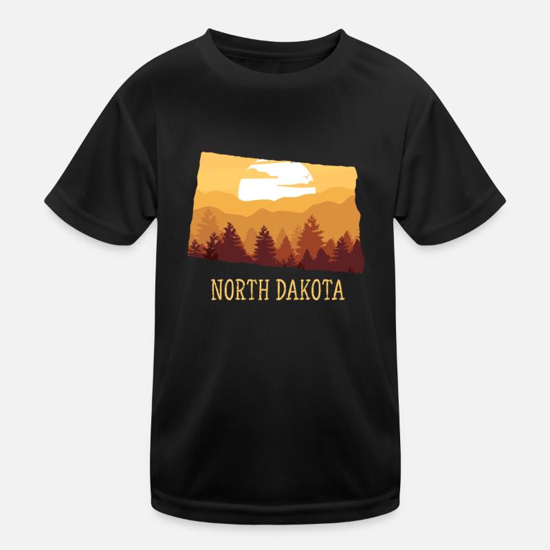 Dakota du Nord T-shirt sport Enfant