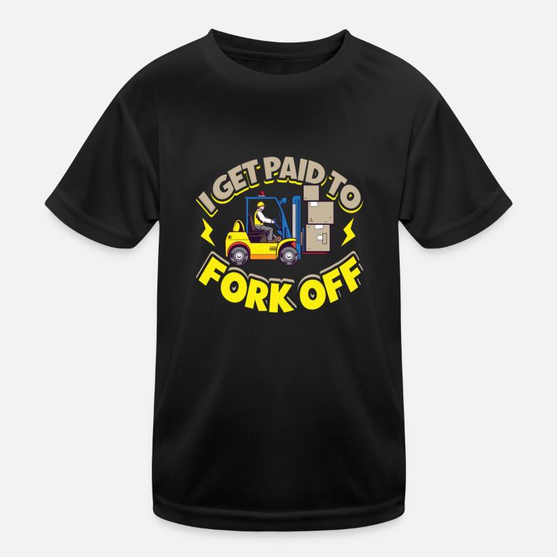 Gabelstaplerfahrer Lager Gabelstapler Kinder Funktions-T-Shirt