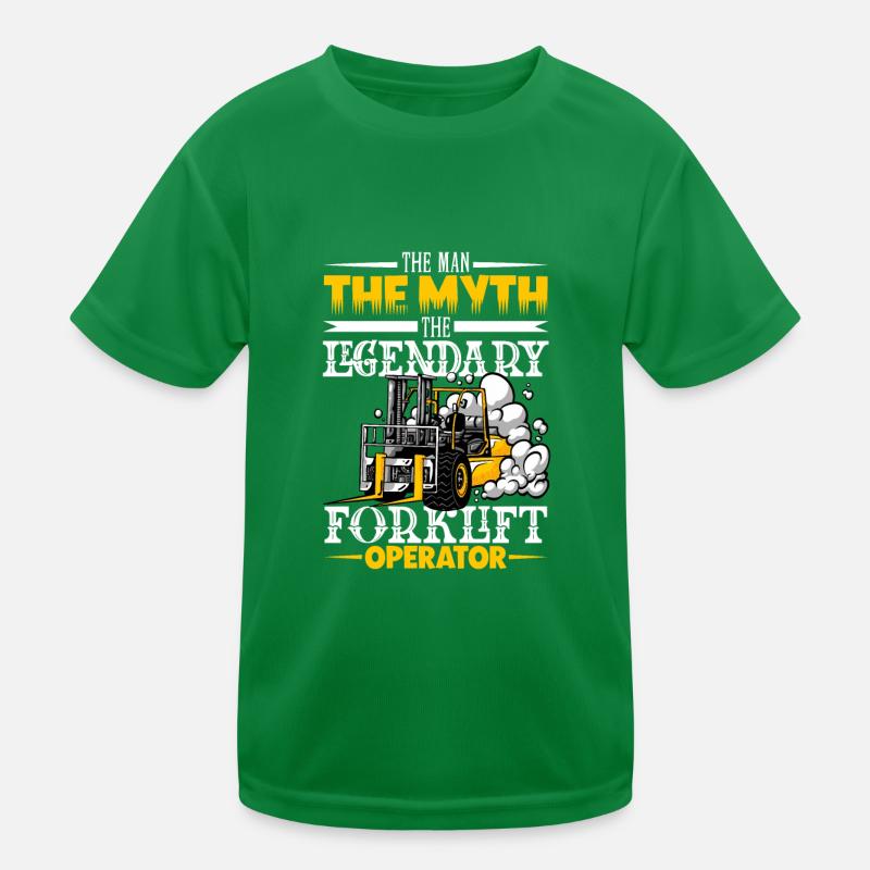 Chariot élévateur d’entrepôt de chariot élévateur T-shirt sport Enfant