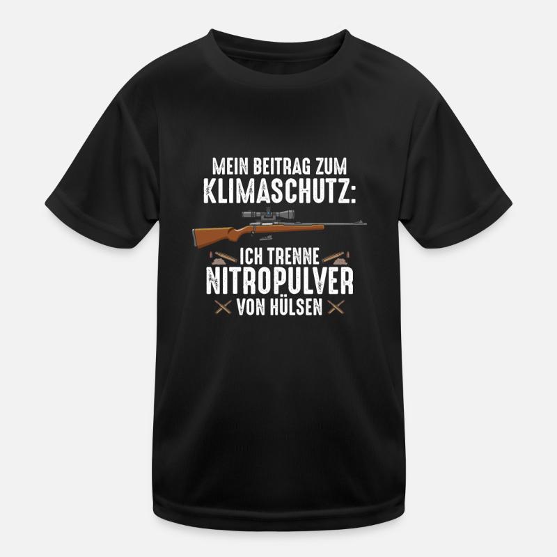 Mein Beitrag Zum Klimaschutz Jäger Kinder Funktions-T-Shirt