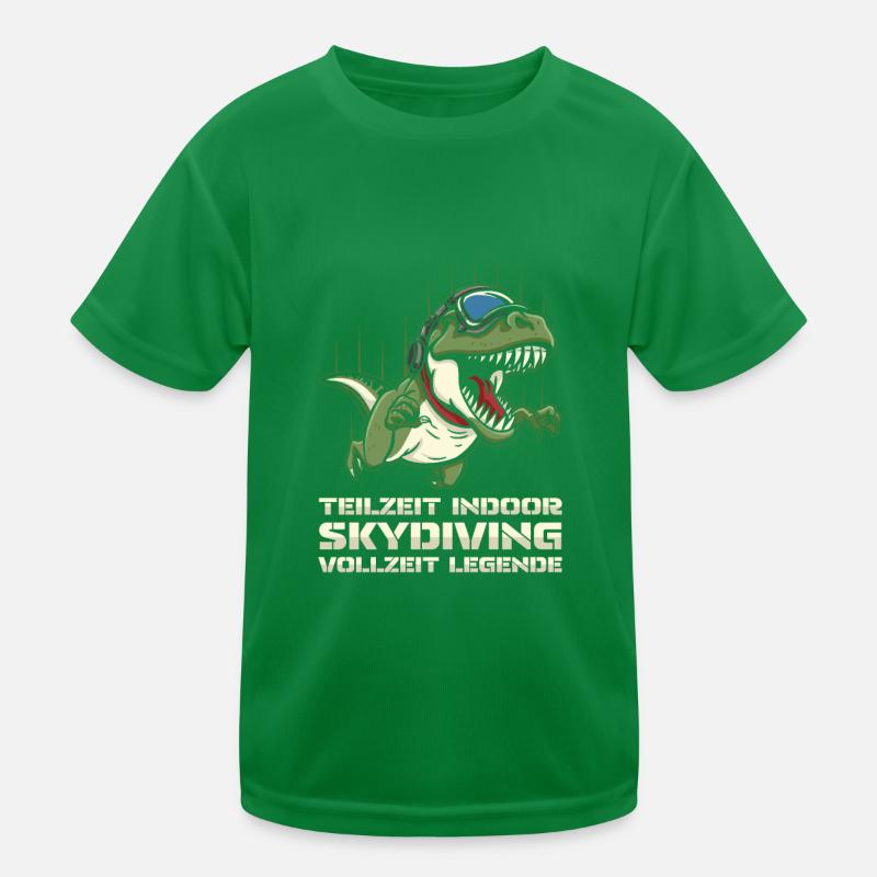 Indoor Skydiving T Rex Kinder Funktions-T-Shirt