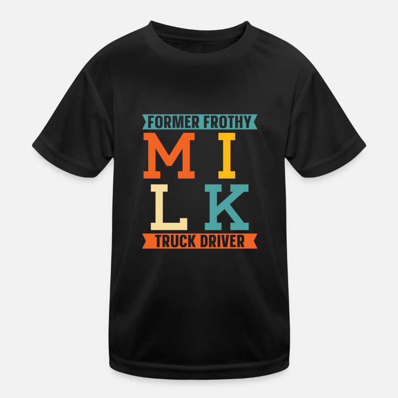 Camion de lait de vache Chauffeur de lait T-shirt sport Enfant