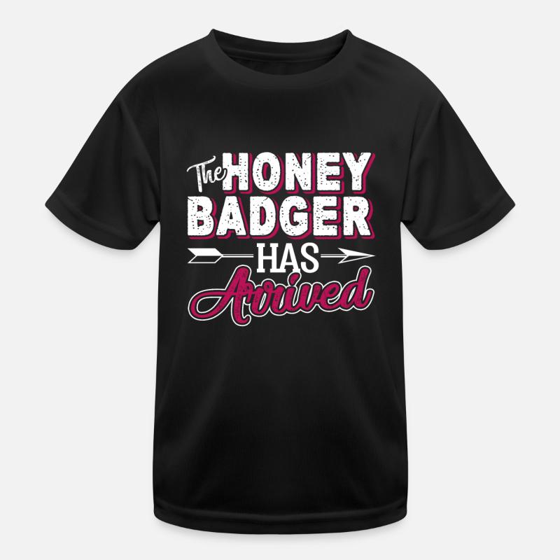 Honey Badger The Honey Badger Has Arrived Kids Functional T-Shirt