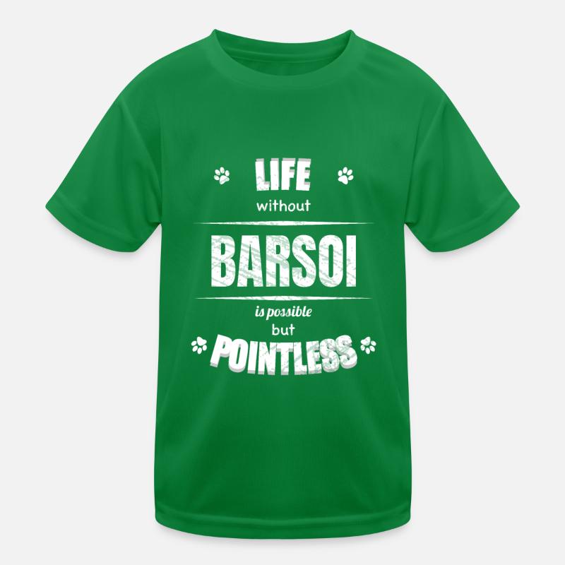 Life is possible but pointless - Borzoi Kids Functional T-Shirt