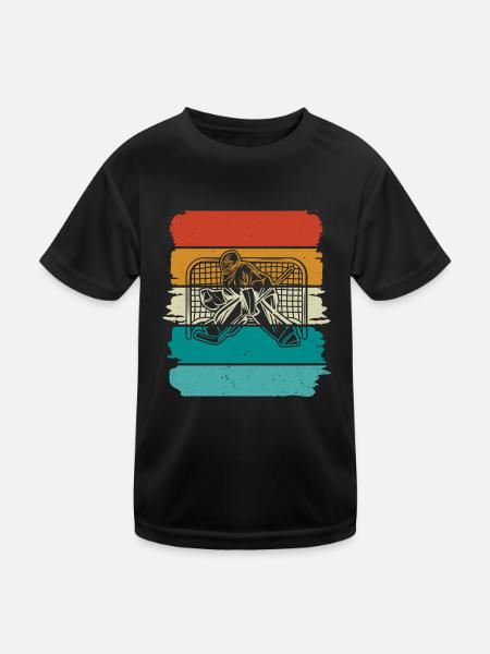 Eishockey Ice Hockey - Kids Functional T-Shirt - black - Front