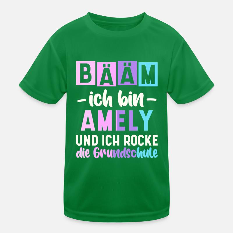 Name Amely Geschenk Grundschule Kinder Funktions-T-Shirt