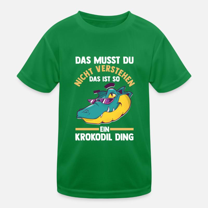 Krokodile Kinder Funktions-T-Shirt