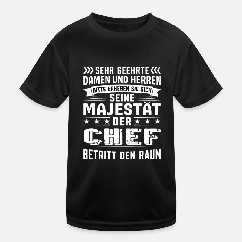 Chef Geburtstag Chef Sprüche Chef Geschenke Kinder Funktions-T-Shirt
