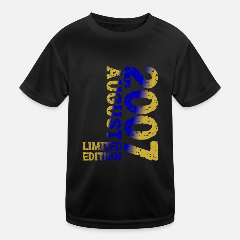 2007 August Limited Edition 16th Birthday Outfit Kids Functional T-Shirt