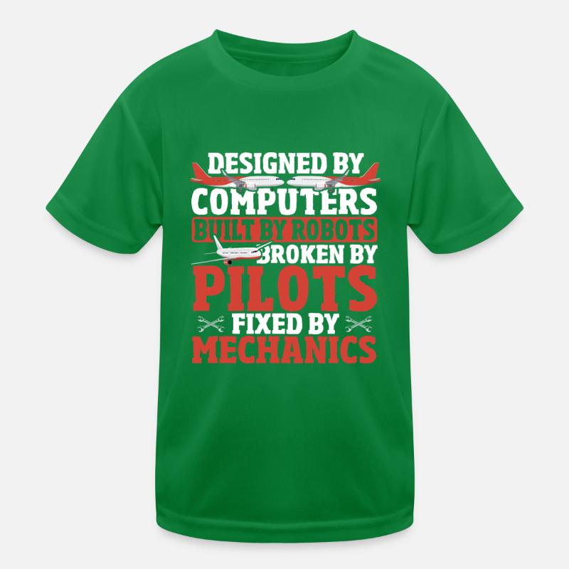 Cassé par les pilotes Par les mécaniciens T-shirt sport Enfant