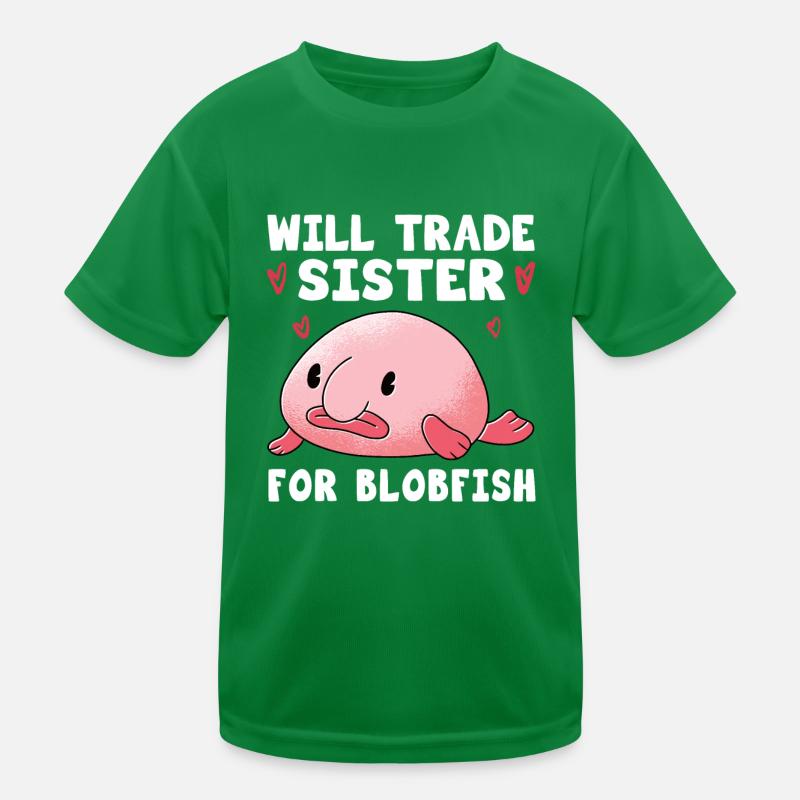 Costume de Blobfish - Visage de poisson Blob laid - T-shirt sport Enfant