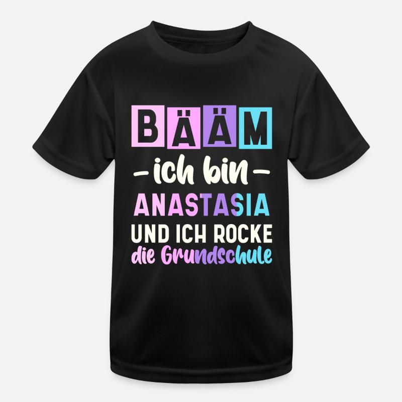 Name Anastasia Geschenk Grundschule Kinder Funktions-T-Shirt