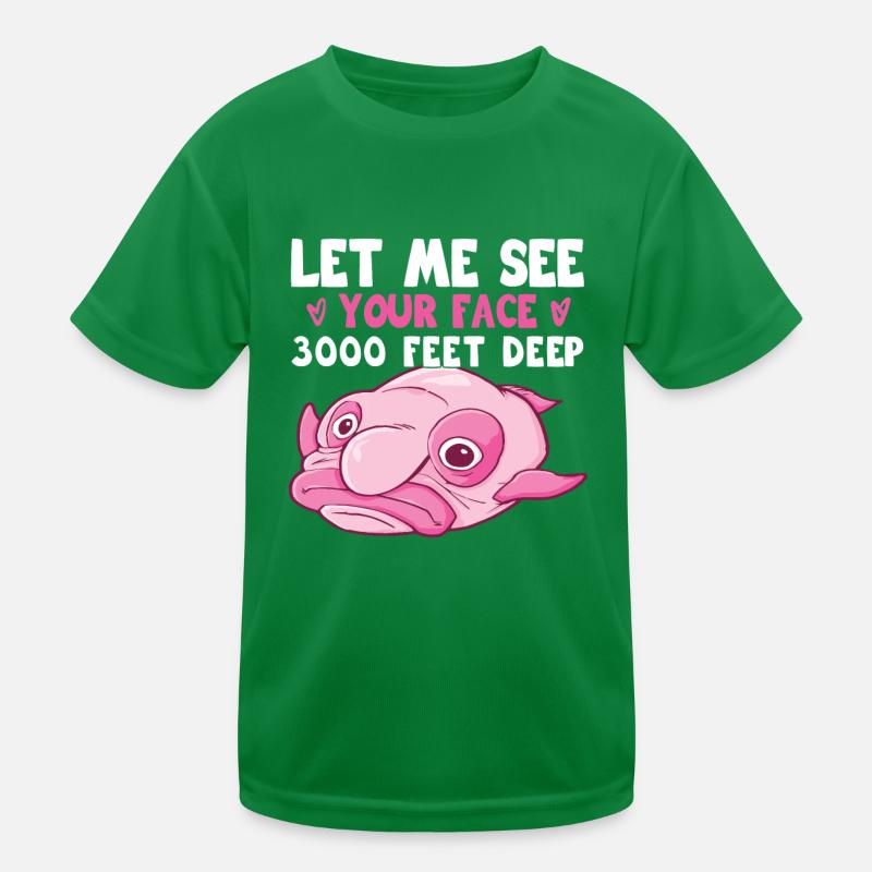 Costume de Blobfish - Visage de poisson Blob laid - T-shirt sport Enfant