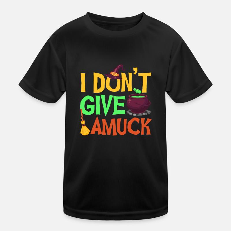 I don't give up, funny halloween witch hat Kids Functional T-Shirt