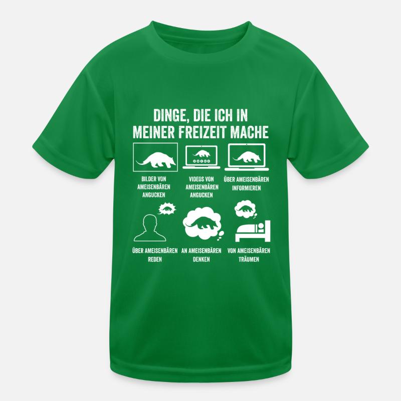 Ameisenbär Kinder Funktions-T-Shirt