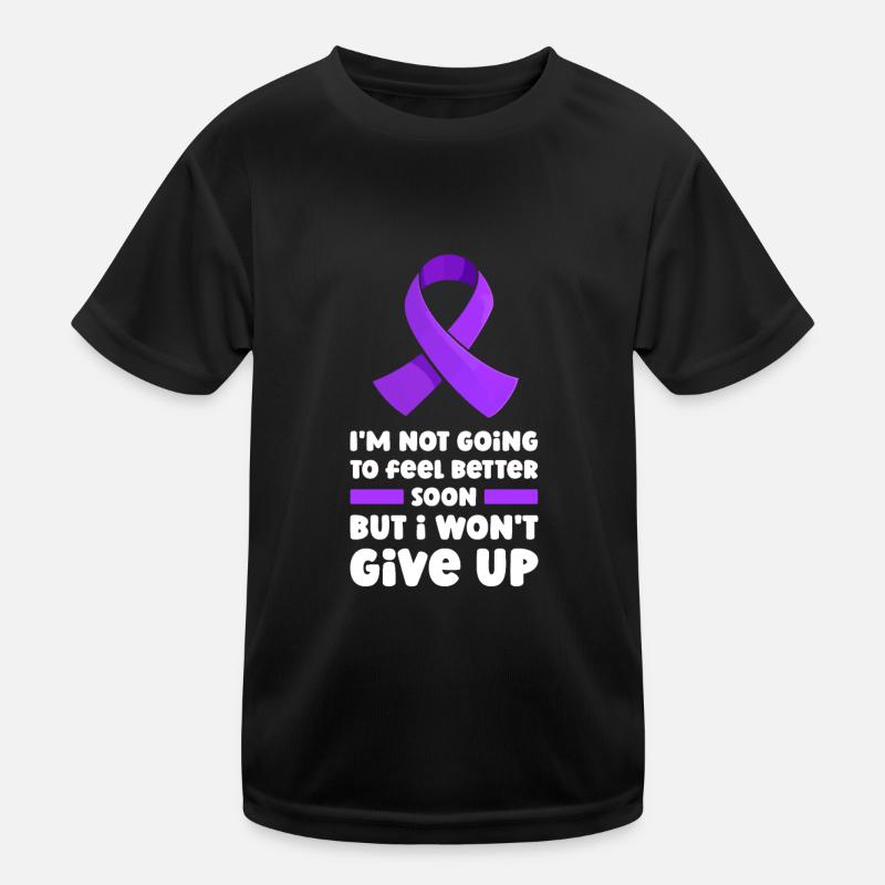 Fibromyalgie Rheuma Niedlich - Kinder Funktions-T-Shirt - Schwarz
