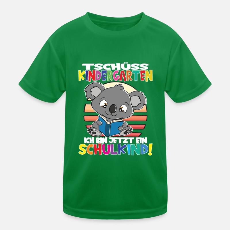 Tschüss Kindergarten Ich Bin Jetzt Ein Schulkind! Kinder Funktions-T-Shirt
