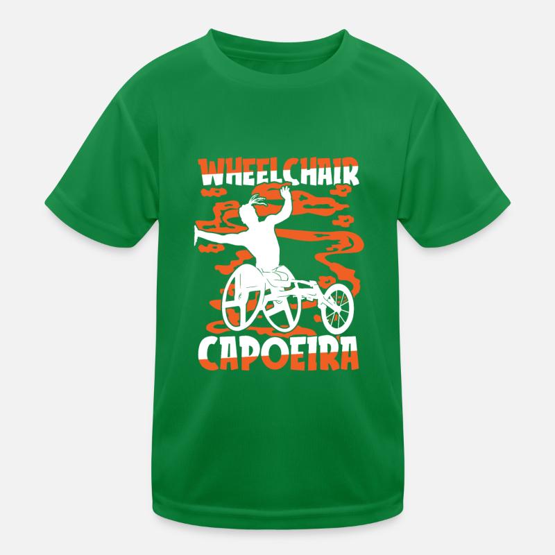 Capoeira Kampftanz Rollstuhl Kinder Funktions-T-Shirt