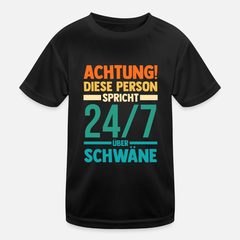 Schwan Kinder Funktions-T-Shirt