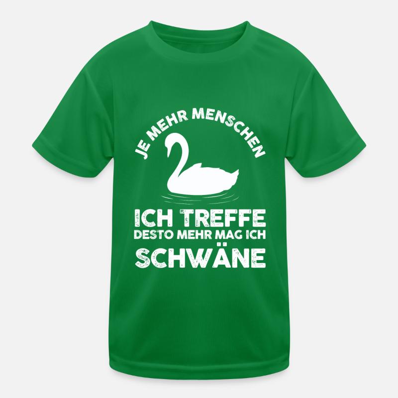 Schwan Kinder Funktions-T-Shirt