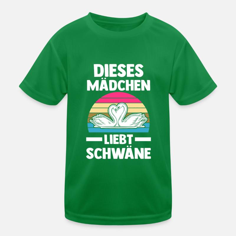 Schwan Kinder Funktions-T-Shirt