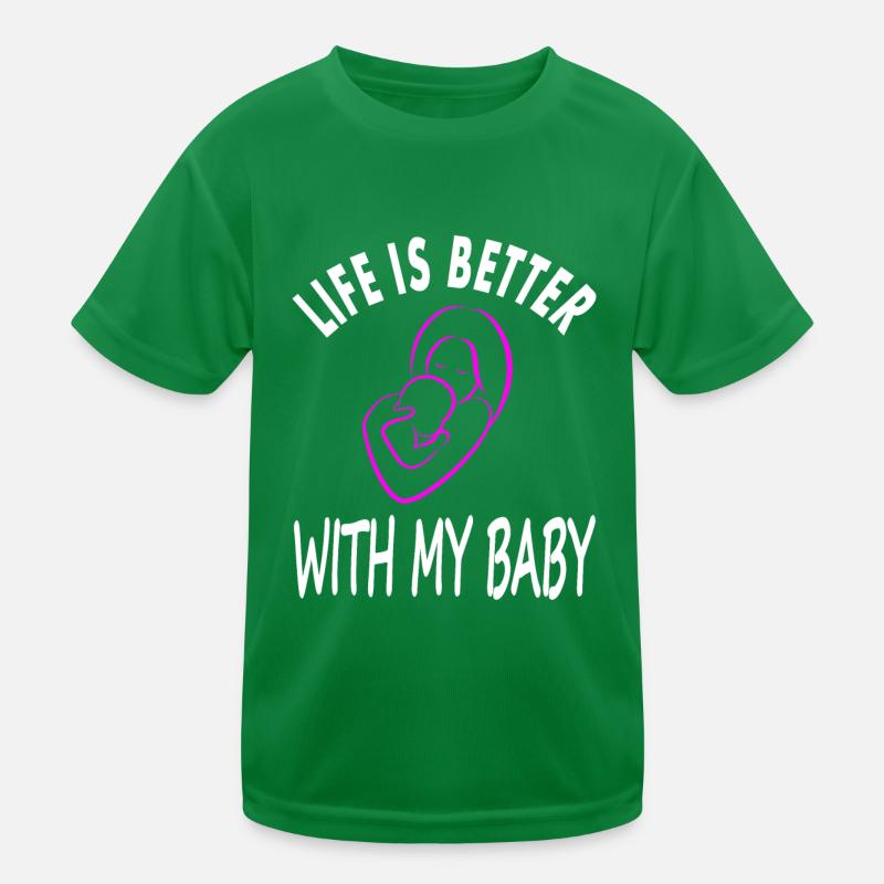 Mama und Baby on board Muttertag feiern Geschenk Kinder Funktions-T-Shirt