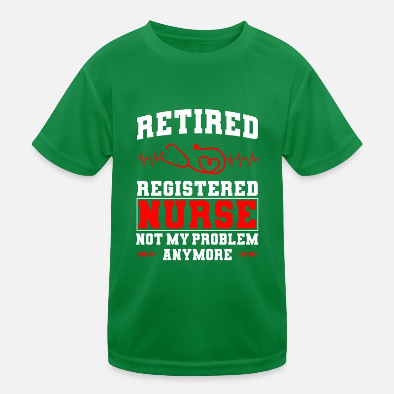Pensionierte Krankenschwester Geschenk Kinder Funktions-T-Shirt