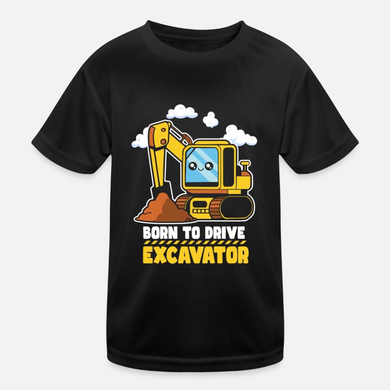 Pelle de véhicule de construction T-shirt sport Enfant