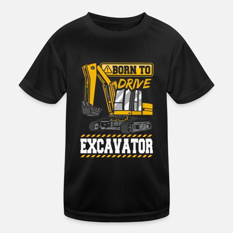 Pelle de véhicule de construction T-shirt sport Enfant