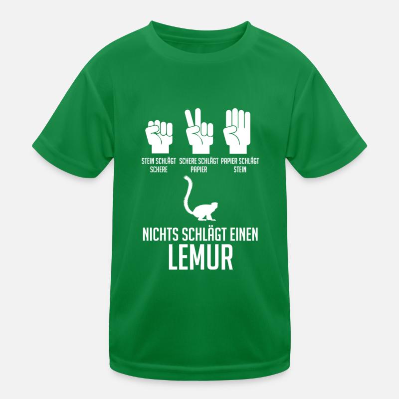 Lemur Kinder Funktions-T-Shirt