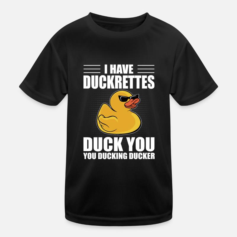 Rubber Duck Yellow Bath Duckie Duckling I Have Duc Kinder Funktions-T-Shirt