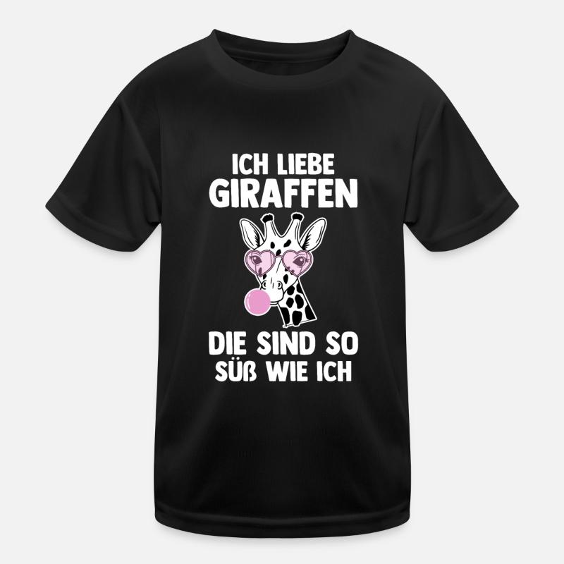Giraffe Giraffen Kinder Funktions-T-Shirt