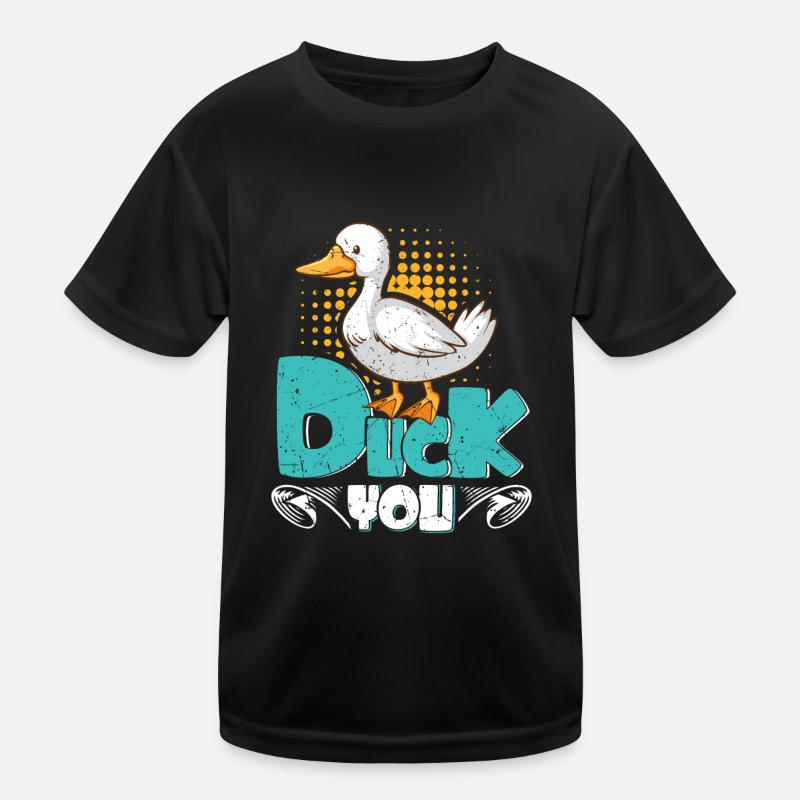 Duck You Entchen frech Entenliebhaber Ducks Kinder Funktions-T-Shirt