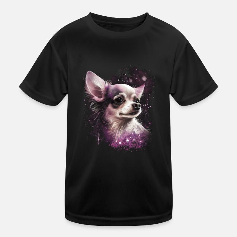 Chihuahua | Pretty Pink Rosa Mädchen Hunde Mama Kinder Funktions-T-Shirt