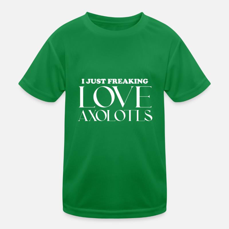 Ich Liebe Axolotls Einfach Wahnsinnig Kinder Funktions-T-Shirt