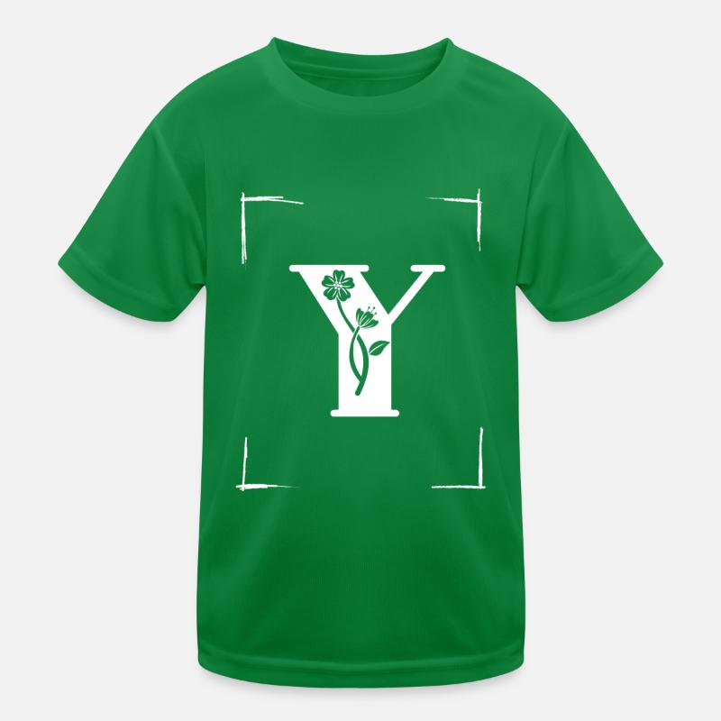 letter Y initial Kids Functional T-Shirt