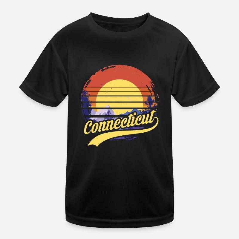 connecticut Kinder Funktions-T-Shirt