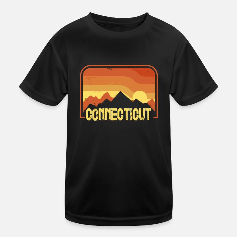 connecticut Kinder Funktions-T-Shirt