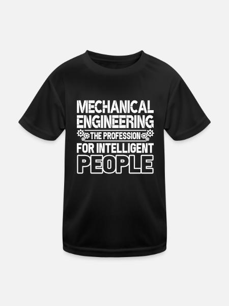 Mechanical Engineer Is For Intelligent People - Kids Functional T-Shirt - black - Front
