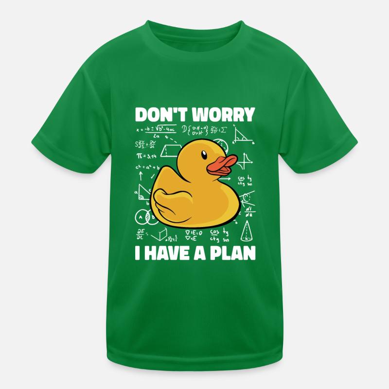 Rubber Duck Don't Worry I Have A Plan Funny Kids S Kids Functional T-Shirt